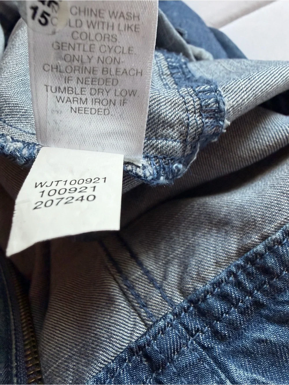 J. Jill Blue Denim Zip-Front Jacket